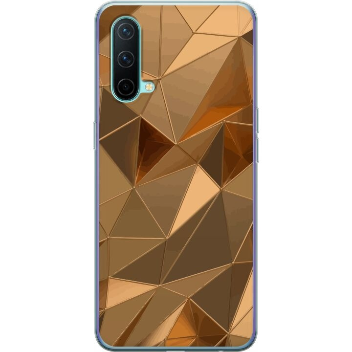 Mobilskal till OnePlus Nord CE 5G med 3D Guld motiv i gruppen SMARTPHONE & SURFPLATTOR / Mobilskydd / OnePlus hos TP E-commerce Nordic AB (A57605)