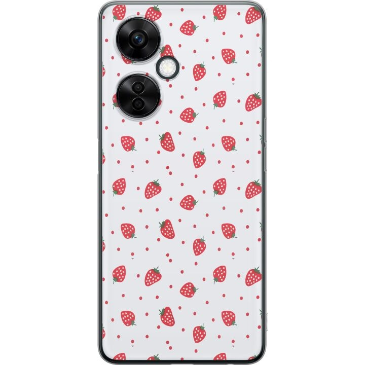 Mobilskal till OnePlus Nord CE 3 Lite med Jordgubbar motiv i gruppen SMARTPHONE & SURFPLATTOR / Mobilskydd / OnePlus hos TP E-commerce Nordic AB (A57760)