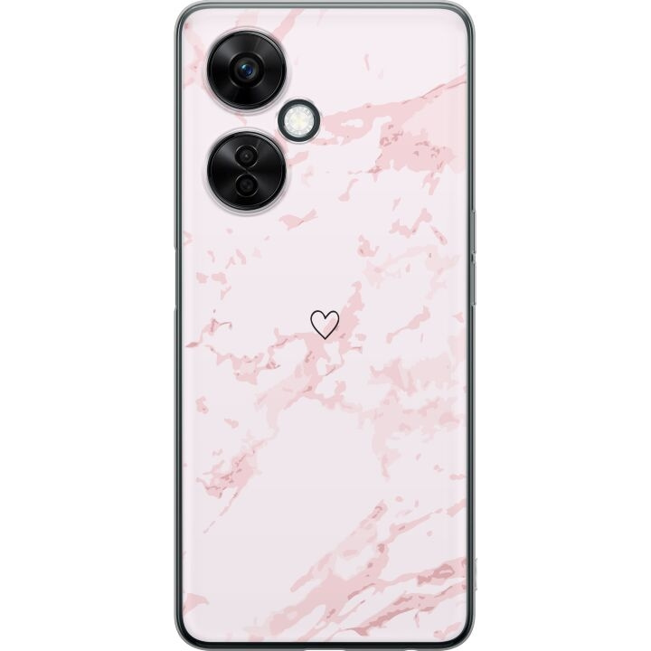 Mobilskal till OnePlus Nord CE 3 Lite med Rosa Hjärta motiv i gruppen SMARTPHONE & SURFPLATTOR / Mobilskydd / OnePlus hos TP E-commerce Nordic AB (A57766)