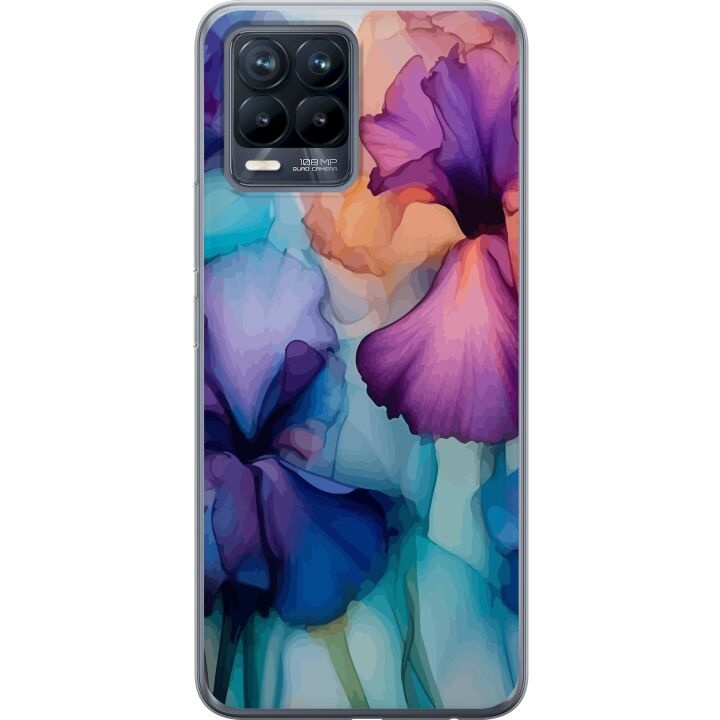 Mobilskal till Realme 8 med Magiska blommor motiv i gruppen SMARTPHONE & SURFPLATTOR / Mobilskydd / Realme hos TP E-commerce Nordic AB (A57962)