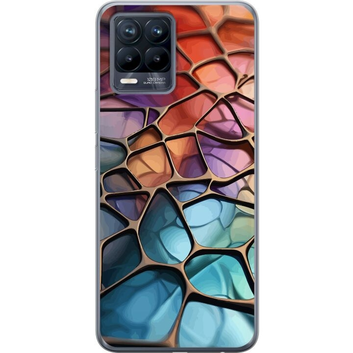 Mobilskal till Realme 8 med Metalliskt mönster motiv i gruppen SMARTPHONE & SURFPLATTOR / Mobilskydd / Realme hos TP E-commerce Nordic AB (A57969)