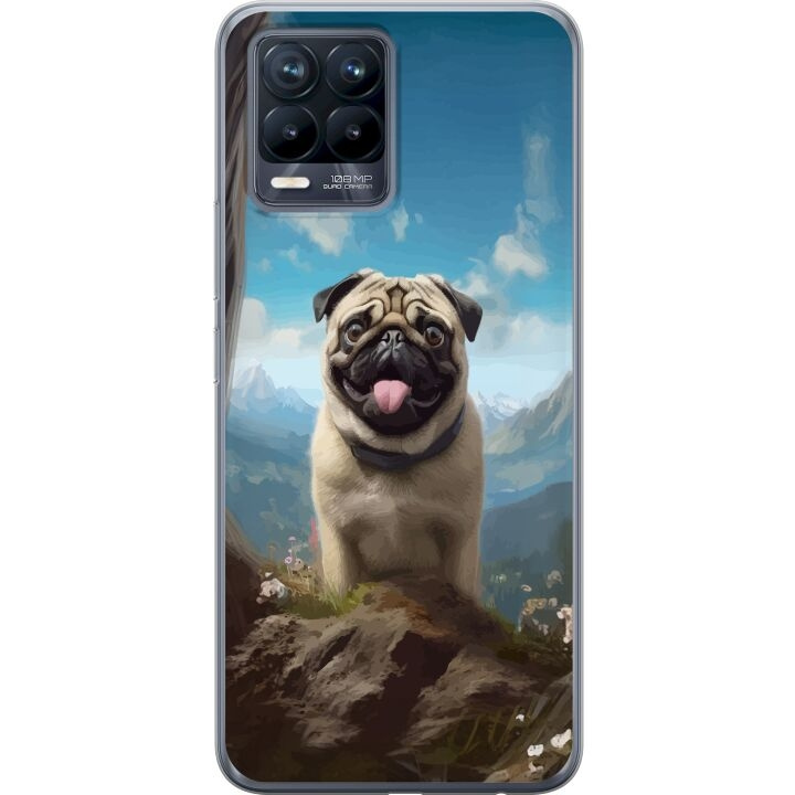 Mobilskal till Realme 8 med Glad Hund motiv i gruppen SMARTPHONE & SURFPLATTOR / Mobilskydd / Realme hos TP E-commerce Nordic AB (A57977)