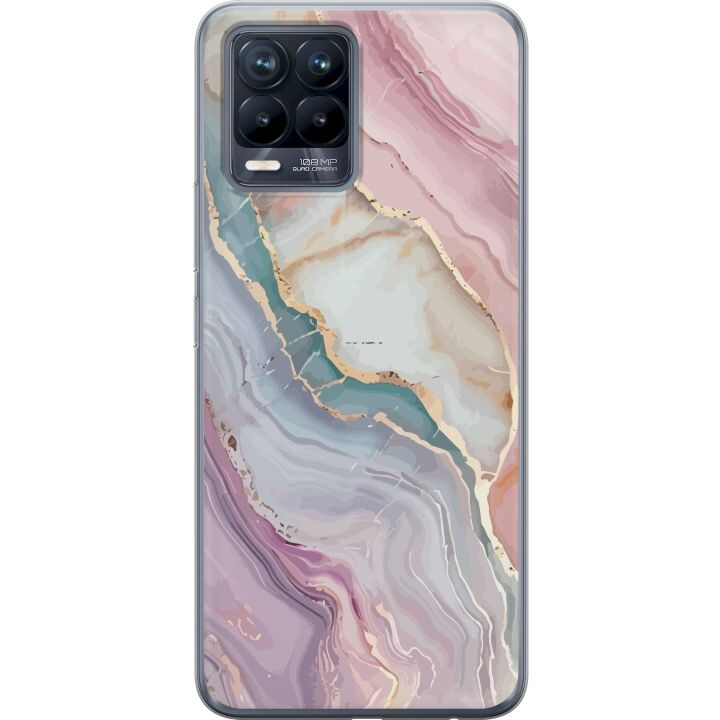 Mobilskal till Realme 8 med Marmor motiv i gruppen SMARTPHONE & SURFPLATTOR / Mobilskydd / Realme hos TP E-commerce Nordic AB (A57981)
