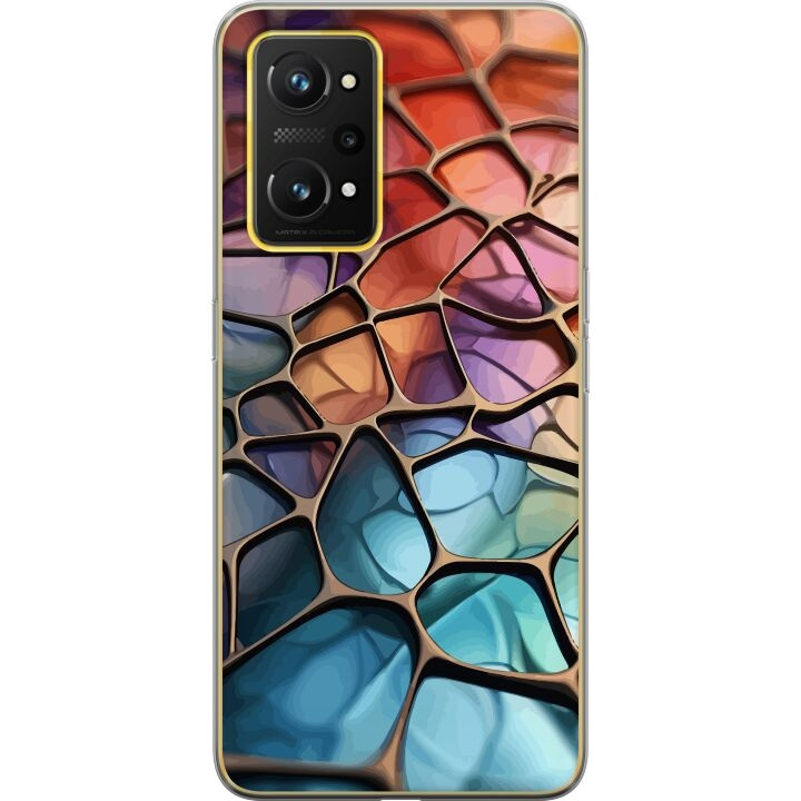 Mobilskal till Realme GT Neo 3T med Metalliskt mönster motiv i gruppen SMARTPHONE & SURFPLATTOR / Mobilskydd / Realme hos TP E-commerce Nordic AB (A58104)