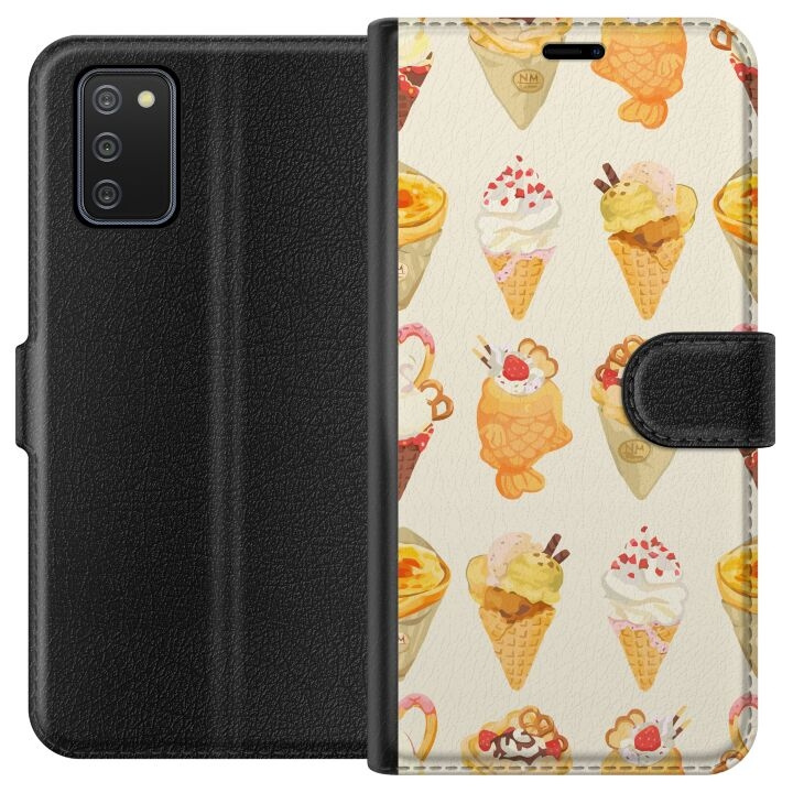 Plånboksfodral till Samsung Galaxy A02s med Glassigt motiv i gruppen SMARTPHONE & SURFPLATTOR / Mobilskydd / Samsung hos TP E-commerce Nordic AB (A58159)