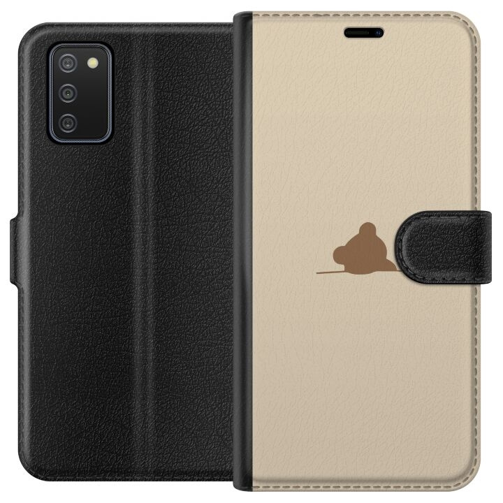 Plånboksfodral till Samsung Galaxy A02s med Nalle motiv i gruppen SMARTPHONE & SURFPLATTOR / Mobilskydd / Samsung hos TP E-commerce Nordic AB (A58168)