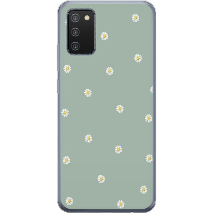 Mobilskal till Samsung Galaxy A02s med Prästkragar motiv i gruppen SMARTPHONE & SURFPLATTOR / Mobilskydd / Samsung hos TP E-commerce Nordic AB (A58179)