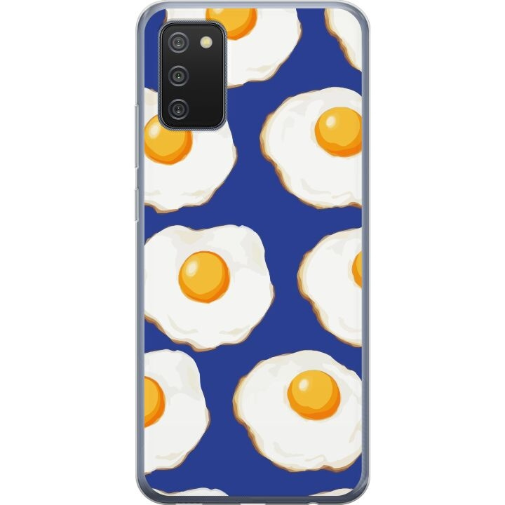 Mobilskal till Samsung Galaxy A02s med Stekta ägg motiv i gruppen SMARTPHONE & SURFPLATTOR / Mobilskydd / Samsung hos TP E-commerce Nordic AB (A58181)