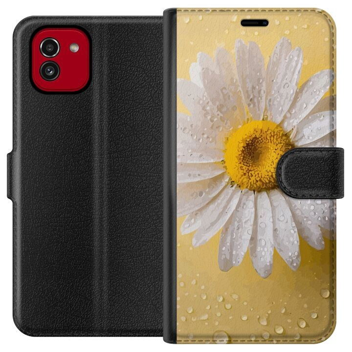 Plånboksfodral till Samsung Galaxy A03 med Porslinsblomma motiv i gruppen SMARTPHONE & SURFPLATTOR / Mobilskydd / Samsung hos TP E-commerce Nordic AB (A58202)