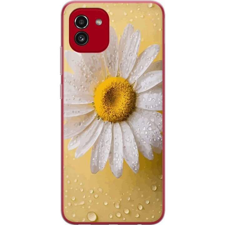 Mobilskal till Samsung Galaxy A03 med Porslinsblomma motiv i gruppen SMARTPHONE & SURFPLATTOR / Mobilskydd / Samsung hos TP E-commerce Nordic AB (A58229)