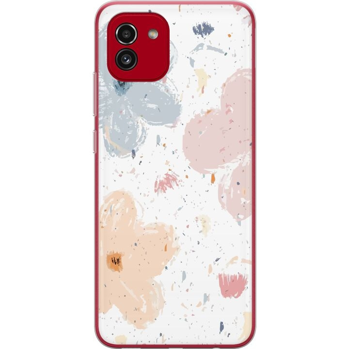 Mobilskal till Samsung Galaxy A03 med Blommor motiv i gruppen SMARTPHONE & SURFPLATTOR / Mobilskydd / Samsung hos TP E-commerce Nordic AB (A58241)