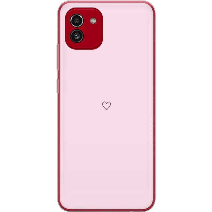 Mobilskal till Samsung Galaxy A03 med Hjärta motiv i gruppen SMARTPHONE & SURFPLATTOR / Mobilskydd / Samsung hos TP E-commerce Nordic AB (A58248)