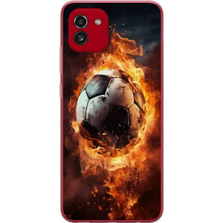 Mobilskal till Samsung Galaxy A03 med Fotboll motiv
