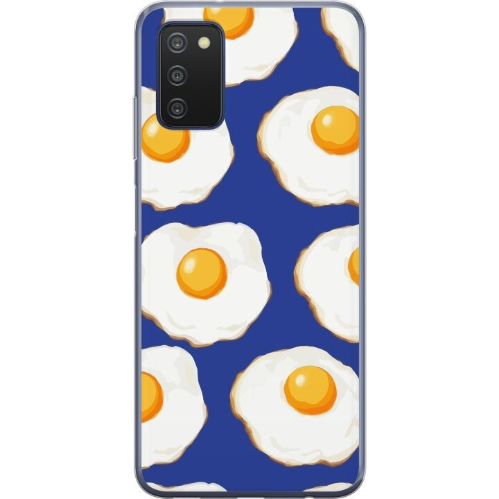 Mobilskal till Samsung Galaxy A03s med Stekta ägg motiv i gruppen SMARTPHONE & SURFPLATTOR / Mobilskydd / Samsung hos TP E-commerce Nordic AB (A58289)