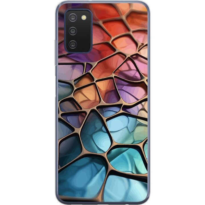 Mobilskal till Samsung Galaxy A03s med Metalliskt mönster motiv i gruppen SMARTPHONE & SURFPLATTOR / Mobilskydd / Samsung hos TP E-commerce Nordic AB (A58293)
