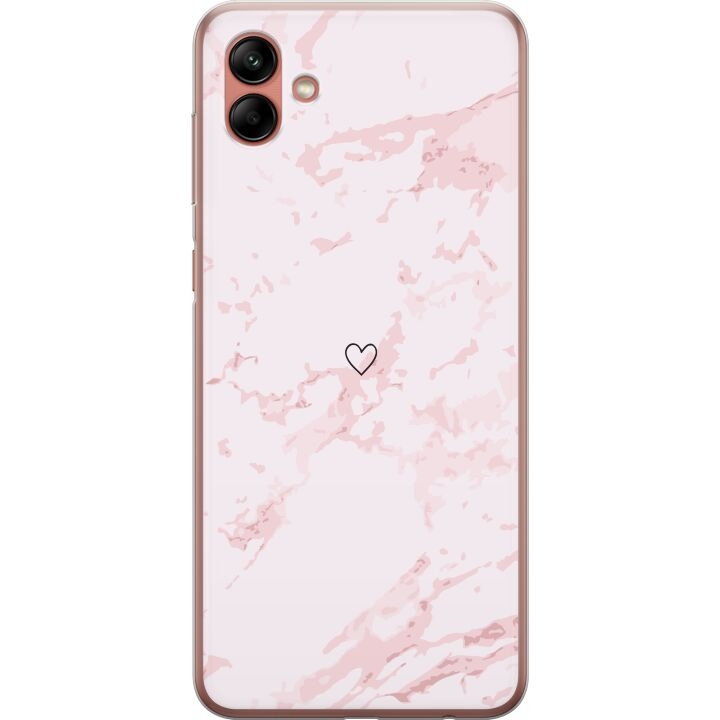 Mobilskal till Samsung Galaxy A04 med Rosa Hjärta motiv i gruppen SMARTPHONE & SURFPLATTOR / Mobilskydd / Samsung hos TP E-commerce Nordic AB (A58333)