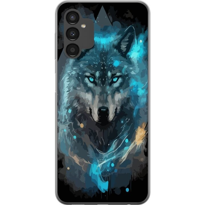 Mobilskal till Samsung Galaxy A04s med Varg motiv i gruppen SMARTPHONE & SURFPLATTOR / Mobilskydd / Samsung hos TP E-commerce Nordic AB (A58342)