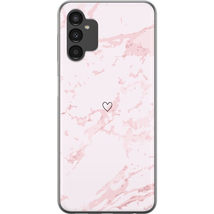 Mobilskal till Samsung Galaxy A04s med Rosa Hjärta motiv i gruppen SMARTPHONE & SURFPLATTOR / Mobilskydd / Samsung hos TP E-commerce Nordic AB (A58360)