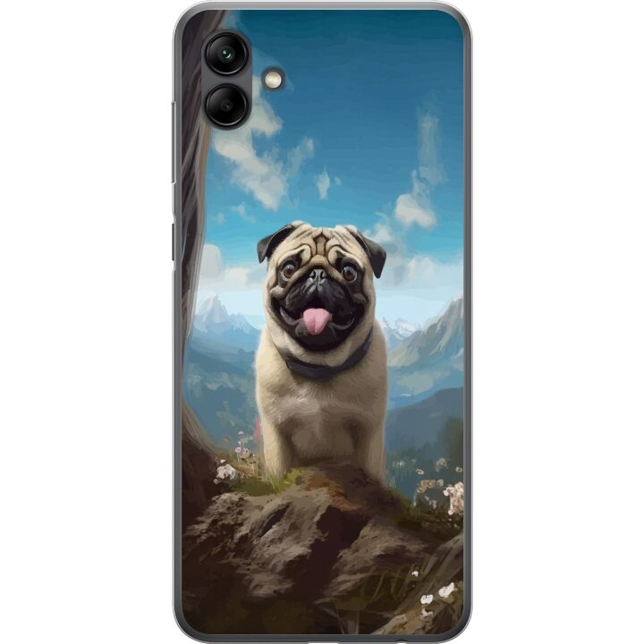Mobilskal till Samsung Galaxy A05 med Glad Hund motiv i gruppen SMARTPHONE & SURFPLATTOR / Mobilskydd / Samsung hos TP E-commerce Nordic AB (A58409)