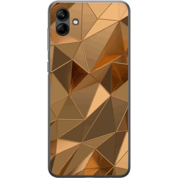 Mobilskal till Samsung Galaxy A05 med 3D Guld motiv i gruppen SMARTPHONE & SURFPLATTOR / Mobilskydd / Samsung hos TP E-commerce Nordic AB (A58415)