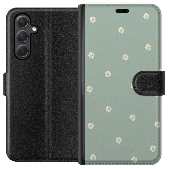 Plånboksfodral till Samsung Galaxy A05s med Prästkragar motiv i gruppen SMARTPHONE & SURFPLATTOR / Mobilskydd / Samsung hos TP E-commerce Nordic AB (A58422)