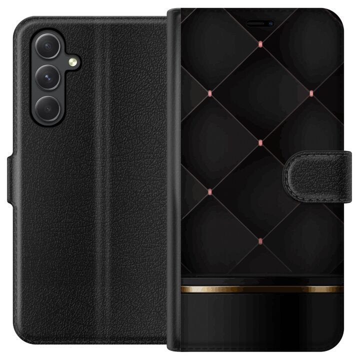 Plånboksfodral till Samsung Galaxy A05s med Lyxig linje motiv i gruppen SMARTPHONE & SURFPLATTOR / Mobilskydd / Samsung hos TP E-commerce Nordic AB (A58433)