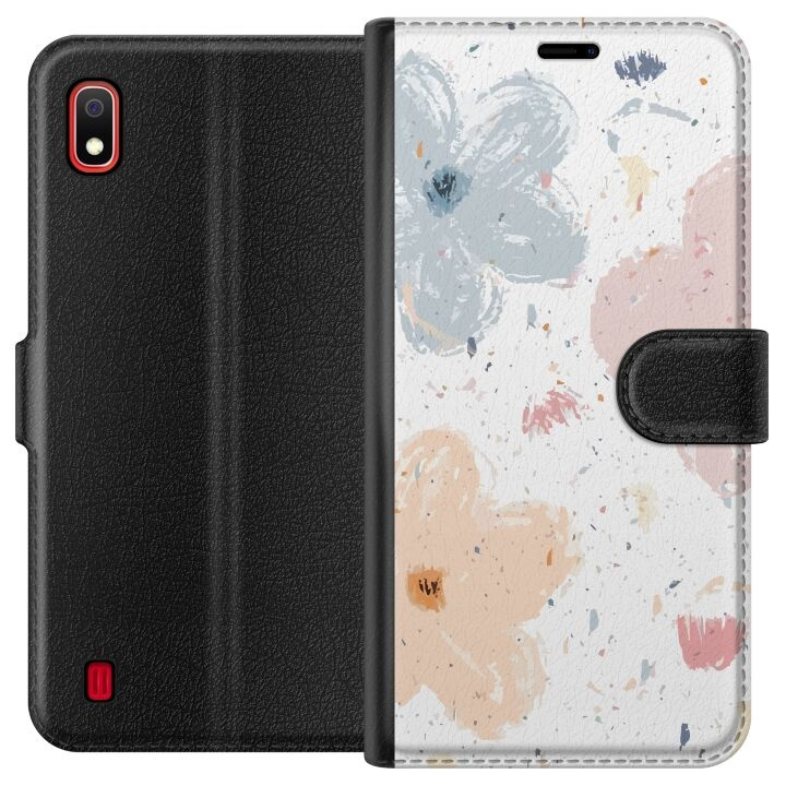 Plånboksfodral till Samsung Galaxy A10 med Blommor motiv i gruppen SMARTPHONE & SURFPLATTOR / Mobilskydd / Samsung hos TP E-commerce Nordic AB (A58484)