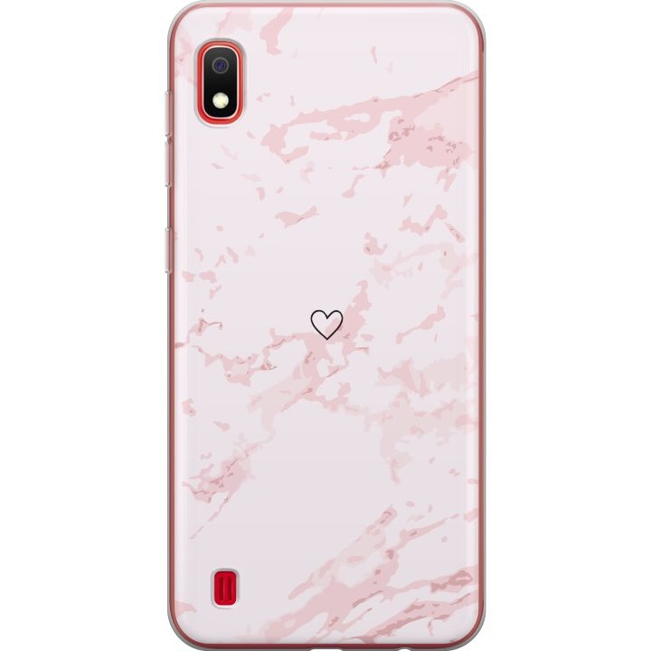 Mobilskal till Samsung Galaxy A10 med Rosa Hjärta motiv i gruppen SMARTPHONE & SURFPLATTOR / Mobilskydd / Samsung hos TP E-commerce Nordic AB (A58522)