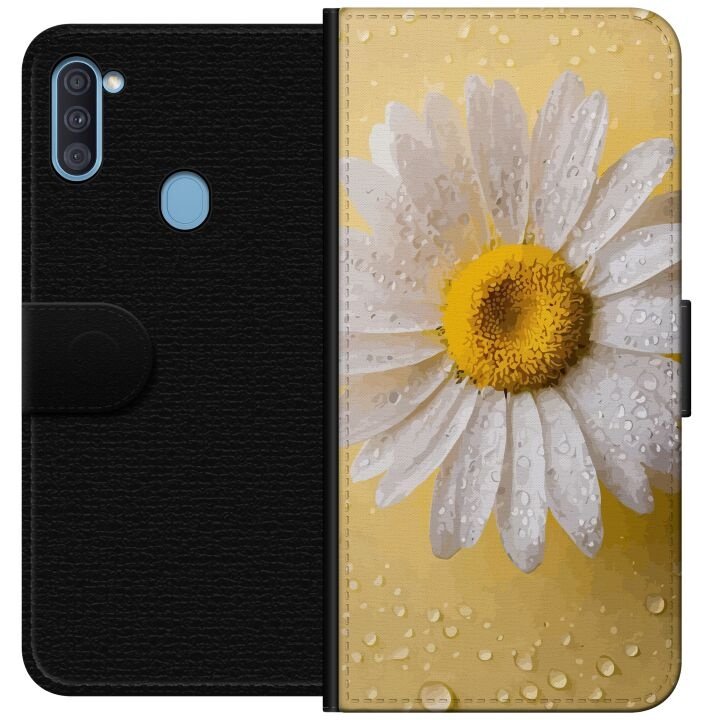 Plånboksfodral till Samsung Galaxy A11 med Porslinsblomma motiv i gruppen SMARTPHONE & SURFPLATTOR / Mobilskydd / Samsung hos TP E-commerce Nordic AB (A58526)