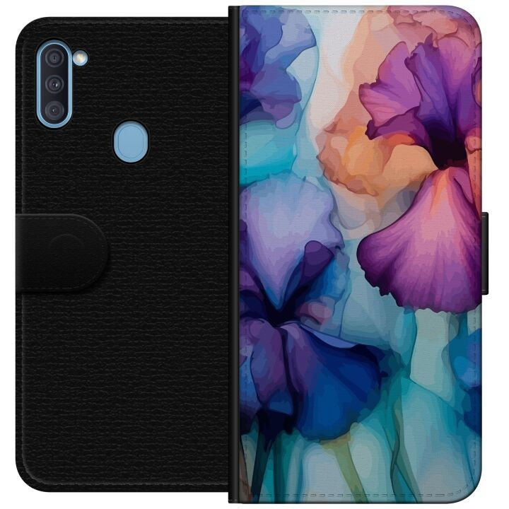 Plånboksfodral till Samsung Galaxy A11 med Magiska blommor motiv i gruppen SMARTPHONE & SURFPLATTOR / Mobilskydd / Samsung hos TP E-commerce Nordic AB (A58529)