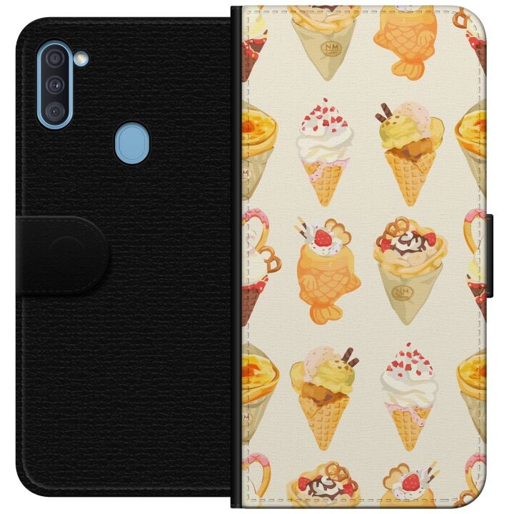 Plånboksfodral till Samsung Galaxy A11 med Glassigt motiv i gruppen SMARTPHONE & SURFPLATTOR / Mobilskydd / Samsung hos TP E-commerce Nordic AB (A58537)