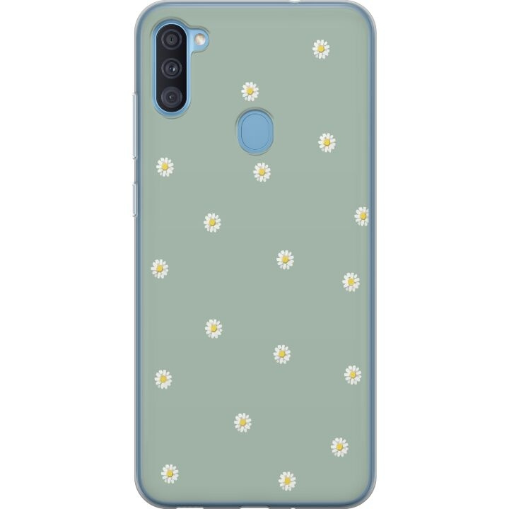 Mobilskal till Samsung Galaxy A11 med Prästkragar motiv i gruppen SMARTPHONE & SURFPLATTOR / Mobilskydd / Samsung hos TP E-commerce Nordic AB (A58557)