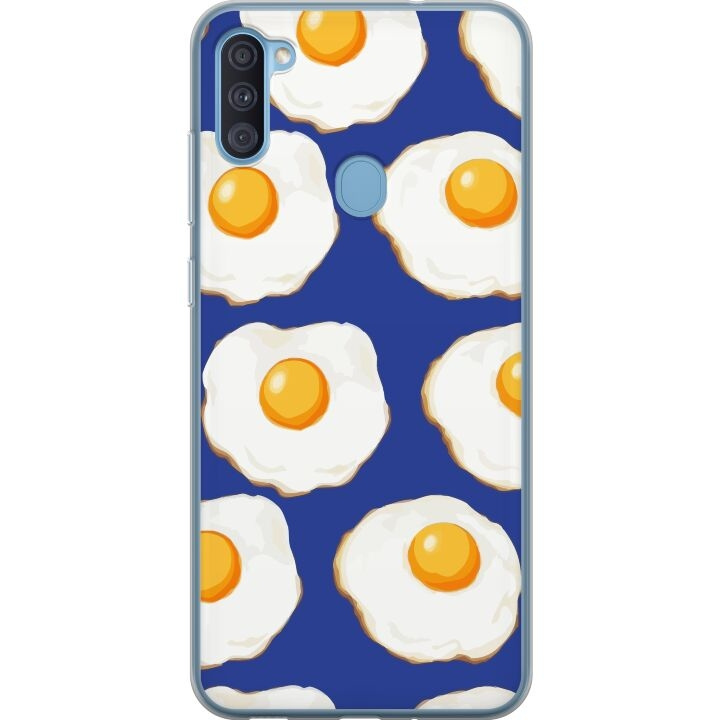 Mobilskal till Samsung Galaxy A11 med Stekta ägg motiv i gruppen SMARTPHONE & SURFPLATTOR / Mobilskydd / Samsung hos TP E-commerce Nordic AB (A58559)