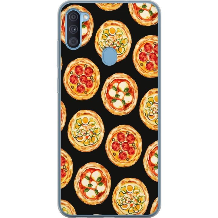 Mobilskal till Samsung Galaxy A11 med Pizza motiv i gruppen SMARTPHONE & SURFPLATTOR / Mobilskydd / Samsung hos TP E-commerce Nordic AB (A58566)