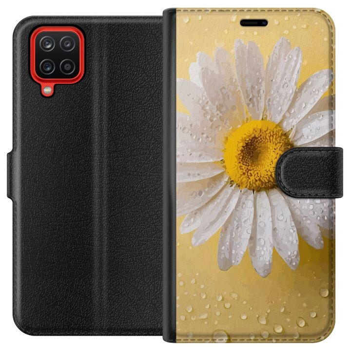 Plånboksfodral till Samsung Galaxy A12 med Porslinsblomma motiv i gruppen SMARTPHONE & SURFPLATTOR / Mobilskydd / Samsung hos TP E-commerce Nordic AB (A58580)