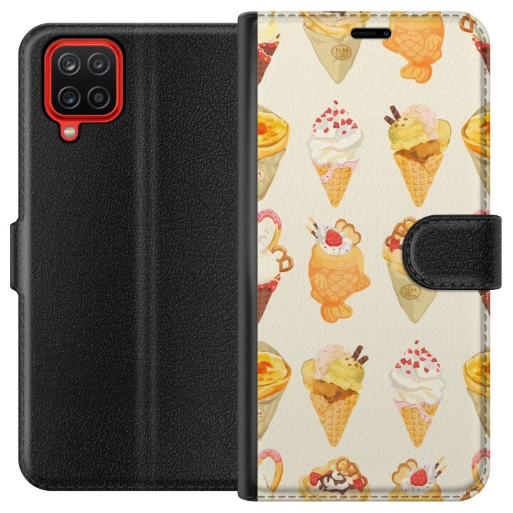 Plånboksfodral till Samsung Galaxy A12 med Glassigt motiv i gruppen SMARTPHONE & SURFPLATTOR / Mobilskydd / Samsung hos TP E-commerce Nordic AB (A58591)