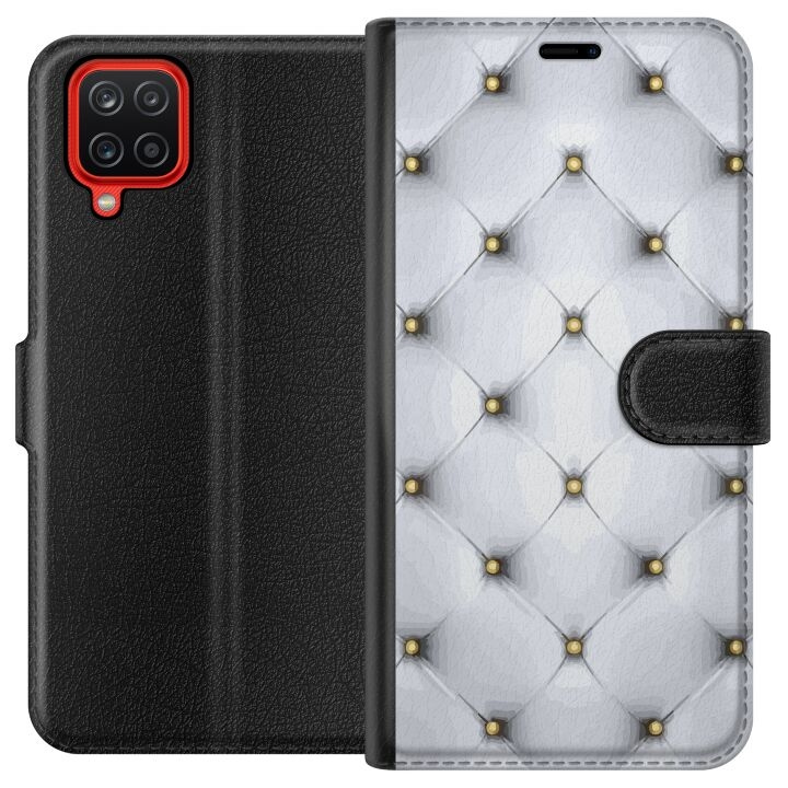 Plånboksfodral till Samsung Galaxy A12 med Lyxigt motiv i gruppen SMARTPHONE & SURFPLATTOR / Mobilskydd / Samsung hos TP E-commerce Nordic AB (A58594)