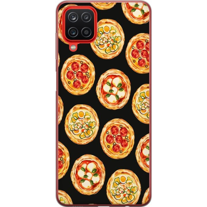 Mobilskal till Samsung Galaxy A12 med Pizza motiv i gruppen SMARTPHONE & SURFPLATTOR / Mobilskydd / Samsung hos TP E-commerce Nordic AB (A58620)