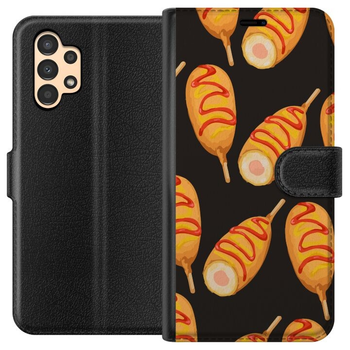 Plånboksfodral till Samsung Galaxy A13 med Kycklingklubba motiv i gruppen SMARTPHONE & SURFPLATTOR / Mobilskydd / Samsung hos TP E-commerce Nordic AB (A58643)
