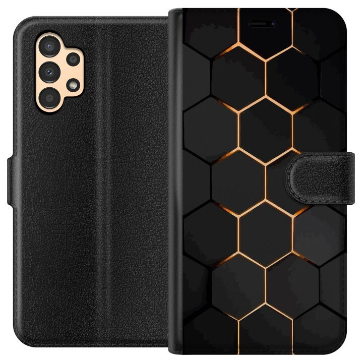 Plånboksfodral till Samsung Galaxy A13 med Lyxigt Mönster motiv i gruppen SMARTPHONE & SURFPLATTOR / Mobilskydd / Samsung hos TP E-commerce Nordic AB (A58659)