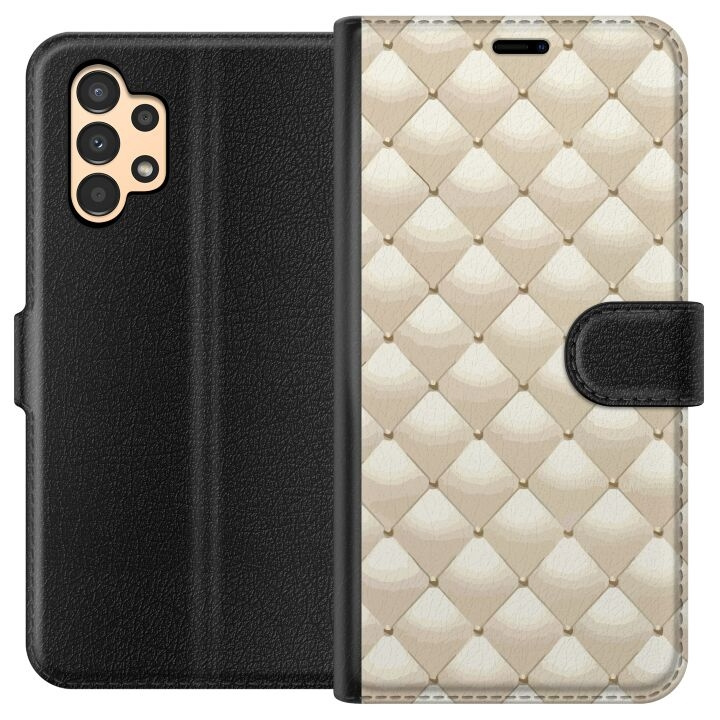 Plånboksfodral till Samsung Galaxy A13 med Guldglans motiv i gruppen SMARTPHONE & SURFPLATTOR / Mobilskydd / Samsung hos TP E-commerce Nordic AB (A58660)