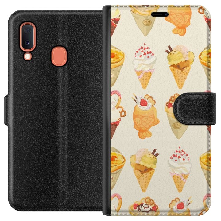 Plånboksfodral till Samsung Galaxy A20e med Glassigt motiv i gruppen SMARTPHONE & SURFPLATTOR / Mobilskydd / Samsung hos TP E-commerce Nordic AB (A58807)