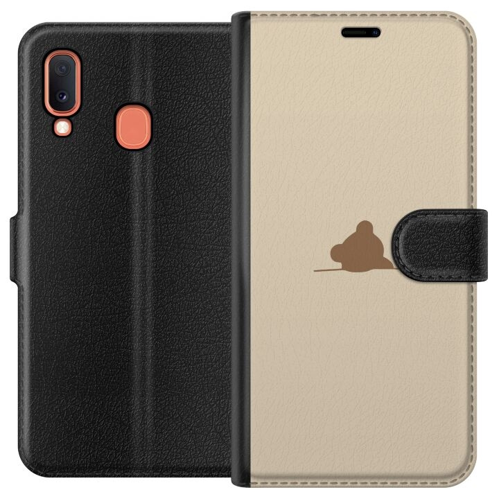 Plånboksfodral till Samsung Galaxy A20e med Nalle motiv i gruppen SMARTPHONE & SURFPLATTOR / Mobilskydd / Samsung hos TP E-commerce Nordic AB (A58816)