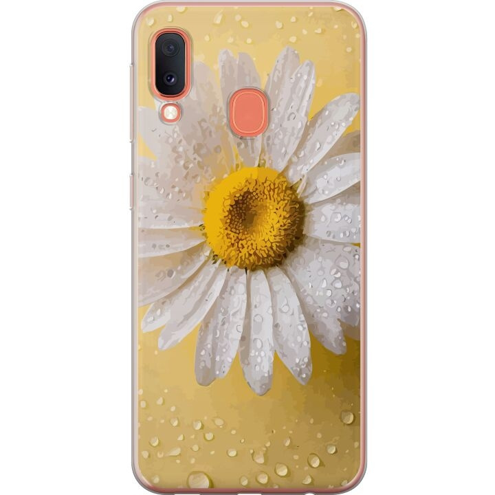 Mobilskal till Samsung Galaxy A20e med Porslinsblomma motiv i gruppen SMARTPHONE & SURFPLATTOR / Mobilskydd / Samsung hos TP E-commerce Nordic AB (A58823)