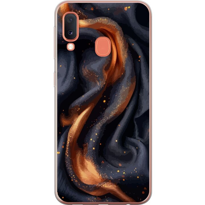 Mobilskal till Samsung Galaxy A20e med Eldigt silke motiv i gruppen SMARTPHONE & SURFPLATTOR / Mobilskydd / Samsung hos TP E-commerce Nordic AB (A58824)