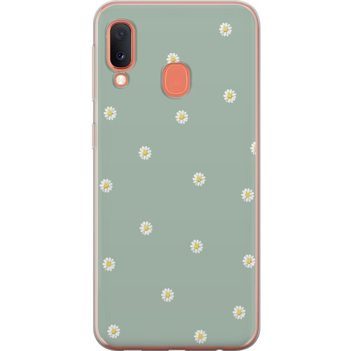 Mobilskal till Samsung Galaxy A20e med Prästkragar motiv i gruppen SMARTPHONE & SURFPLATTOR / Mobilskydd / Samsung hos TP E-commerce Nordic AB (A58827)