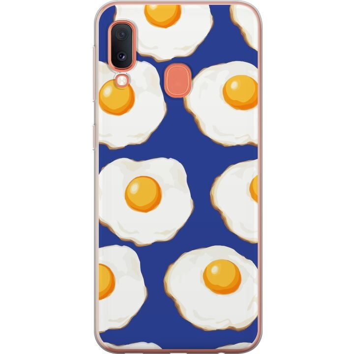 Mobilskal till Samsung Galaxy A20e med Stekta ägg motiv i gruppen SMARTPHONE & SURFPLATTOR / Mobilskydd / Samsung hos TP E-commerce Nordic AB (A58829)