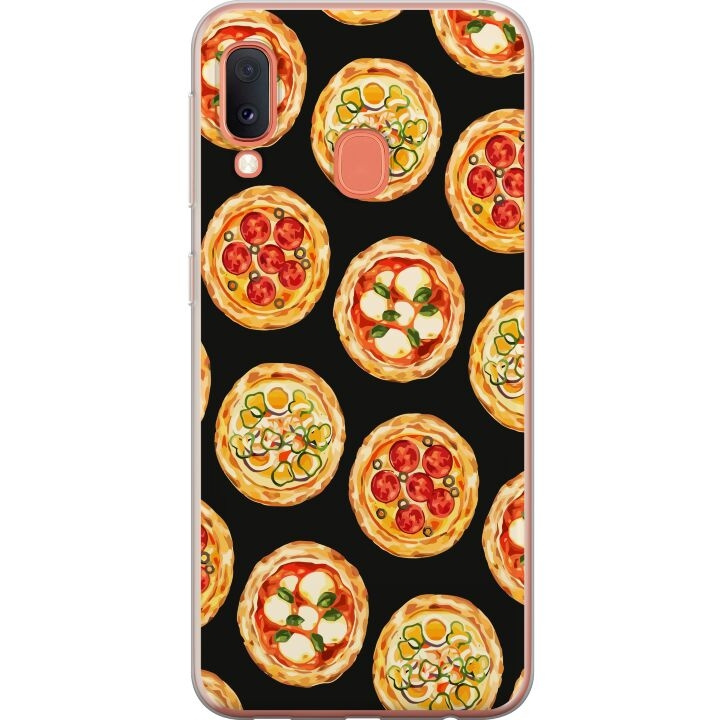 Mobilskal till Samsung Galaxy A20e med Pizza motiv i gruppen SMARTPHONE & SURFPLATTOR / Mobilskydd / Samsung hos TP E-commerce Nordic AB (A58836)