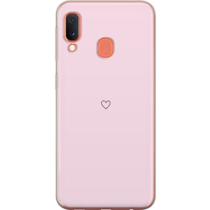 Mobilskal till Samsung Galaxy A20e med Hjärta motiv i gruppen SMARTPHONE & SURFPLATTOR / Mobilskydd / Samsung hos TP E-commerce Nordic AB (A58842)