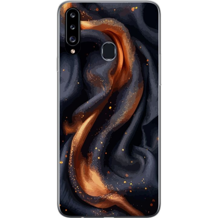 Mobilskal till Samsung Galaxy A20s med Eldigt silke motiv i gruppen SMARTPHONE & SURFPLATTOR / Mobilskydd / Samsung hos TP E-commerce Nordic AB (A58878)